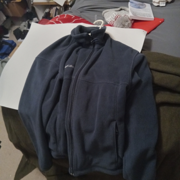 Columbia Sportwear Co. Men's Made in Vietnam Blue? Fully Zipped 1 L. Sweater - Picture 5 of 8